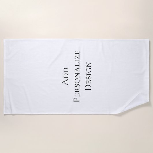 Create Your Own Personalized Custom  ビーチタオル (正面)