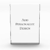 Create Your Own Personalized Custom フォトブロック (正面)