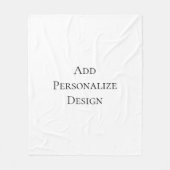 Create Your Own Personalized Custom  フリースブランケット (正面)
