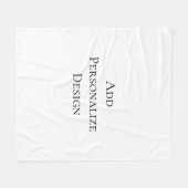 Create Your Own Personalized Custom  フリースブランケット (正面(横))