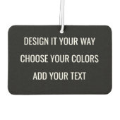 Create Your Own Personalized Custom Branding カーエアーフレッシュナー (裏面)