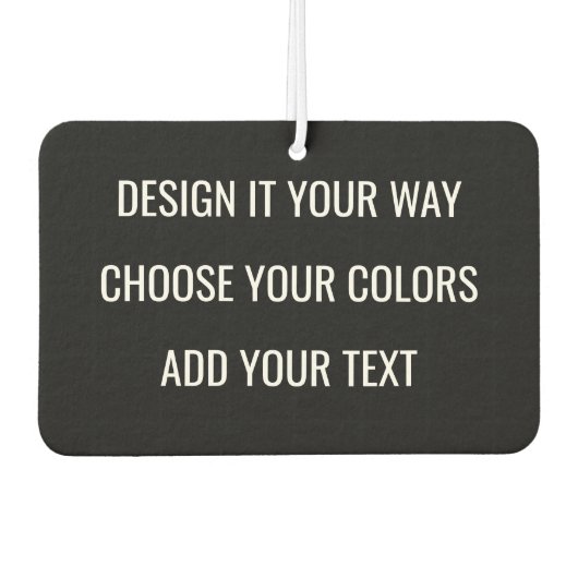 Create Your Own Personalized Custom Branding カーエアーフレッシュナー (正面)