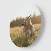 Create Your Own Personalized Photo ラージ壁時計 (傾斜)