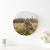 Create Your Own Personalized Photo ラージ壁時計 (ホーム)