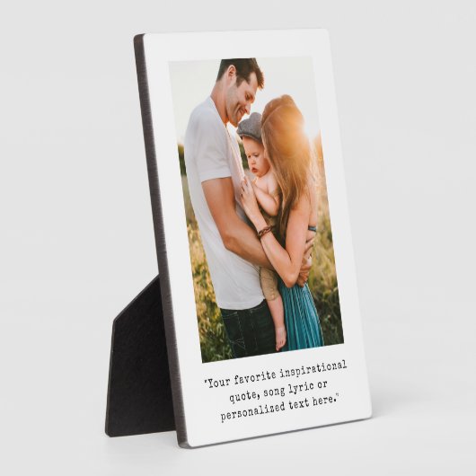 Create Your Own Personalized Photo and Quote フォトプラーク (側面)