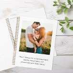 Create Your Own Personalized Photo and Quote プランナー手帳<br><div class="desc">Create your own custom photo and quote planner notebook. Features one of your photos and personalized text in minimalist typewriter typography.</div>