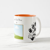 Create Your Own personalized Template Text ツートーンマグカップ (正面右)