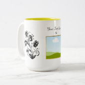 Create Your Own personalized Template Text ツートーンマグカップ (正面左)