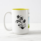 Create Your Own personalized Template Text ツートーンマグカップ (左)