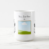 Create Your Own personalized Template Text  モーフィングマグカップ (中央)