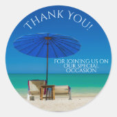 Create Your Own Personalized Thank You ラウンドシール (正面)