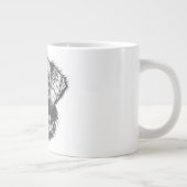 Create Your Own Pet Dog Customized ジャンボコーヒーマグカップ (右)