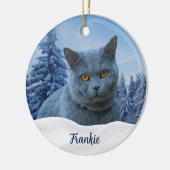 Create Your Own Pet Photo  セラミックオーナメント (左)