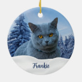 Create Your Own Pet Photo  セラミックオーナメント (裏面)