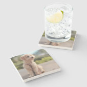 Create Your Own Pet Photo Custom Picture ストーンコースター (横)