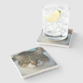 Create Your Own Pet Photo Custom Picture Gift ストーンコースター (横)