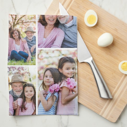 Create Your Own Photo キッチンタオル (四つ折り)