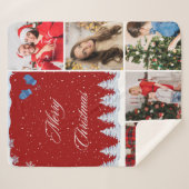 Create Your Own Photo Collage シェルパブランケット (正面(横))