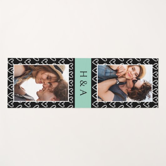 Create Your Own Photo Collage Monogram  ヨガマット (正面(横))