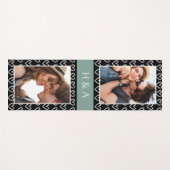 Create Your Own Photo Collage Sage Green Monogram  ヨガマット (正面(横))