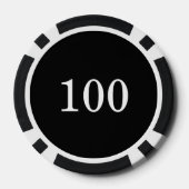 Create Your Own Photo Custom Pic ポーカーチップ (裏面)