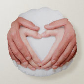 Create Your Own Photo Custom Picture ラウンドクッション (裏面)