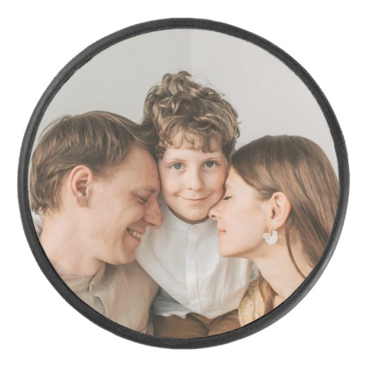 Create Your Own Photo Custom Picture DIY アイスホッケーパック (正面)