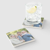 Create Your Own Photo Custom Picture DIY ストーンコースター (横)