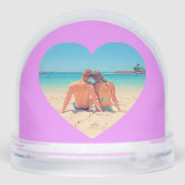 Create Your Own Photo Heart Snow Globe Gift (裏面)