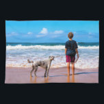 Create Your Own Photo Kitchen Towel with Pet キッチンタオル<br><div class="desc">Custom Photo Kitchen Towels - Your Own Design with Pet / Dog - Personalized Family / Friends or Personal Kitchen Towel Gift - Add Your Photo / or Text - Resize and move or remove and add elements / text with Customization tool ! You can transfer this design to more...</div>