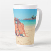 Create Your Own Photo Latte Mug Gift カフェラテマグ (右アングル)