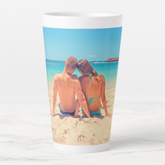 Create Your Own Photo Latte Mug Gift カフェラテマグ (正面)
