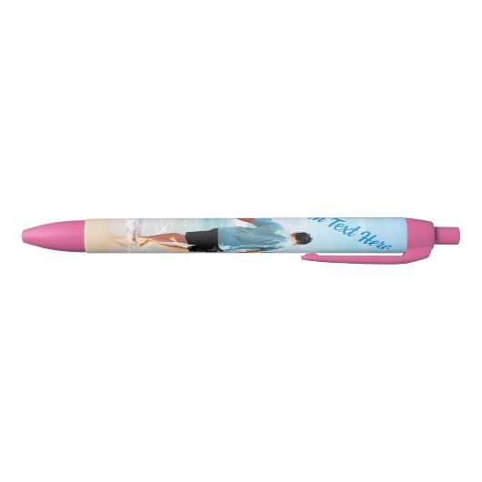 Create Your Own Photo Pen Gift Personalized Text 青ボールペン (ボトム)