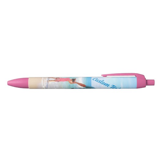 Create Your Own Photo Pen Gift Personalized Text 青ボールペン (トップ)