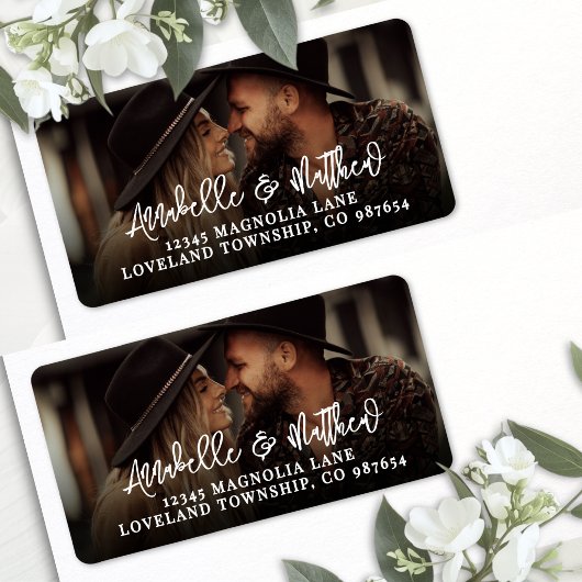 Create Your Own Photo Return Address ラベル