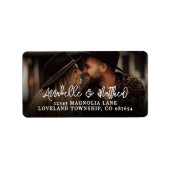 Create Your Own Photo Return Address ラベル (正面)