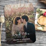 Create your own photo Thank you Wedding マグネット<br><div class="desc">Design your own photo Thank you Wedding card.
Elegant photo magnet to say Thank you to your wedding guests.
You can add your own photo,  add your own text and names.</div>