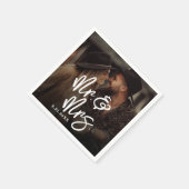Create Your Own Photo Wedding スタンダードカクテルナプキン (角)