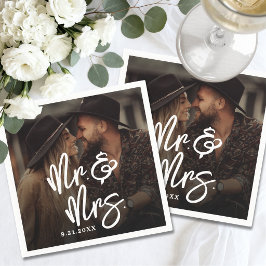 Create Your Own Photo Wedding スタンダードカクテルナプキン