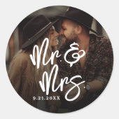 Create Your Own Photo Wedding ラウンドシール (正面)