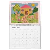 Create Your Own Pink My Kid's Art Calendar 2025 カレンダー (1月 2027)