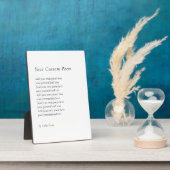 Create Your Own Poem フォトプラーク (側面)