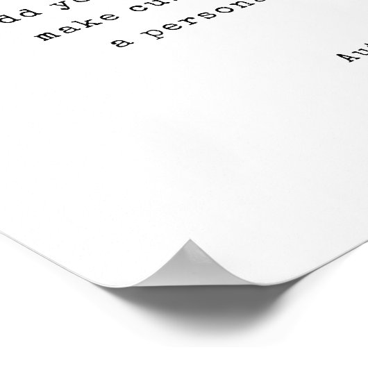 Create Your Own Poem ポスター (角)