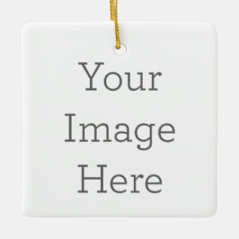 Create Your Own Porcelain Square Ornament セラミックオーナメント