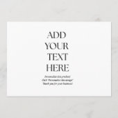 Create Your Own Postcard サンキューカード (裏面)