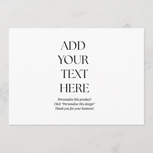 Create Your Own Postcard サンキューカード (裏面)