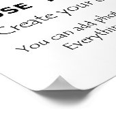 Create your own posters add art photos yourself ポスター (角)