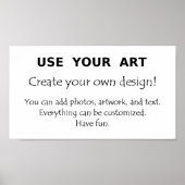 Create your own posters add art photos yourself ポスター (正面)