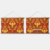 Create your own Premium Gilded Glow Elephant Mara 吊り下げ型タペストリー (ダブル)