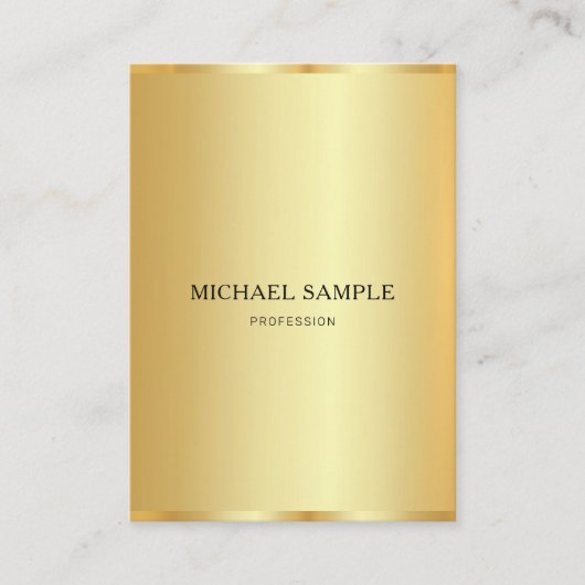 Create Your Own Professional Modern Elegant Gold 名刺 (正面)